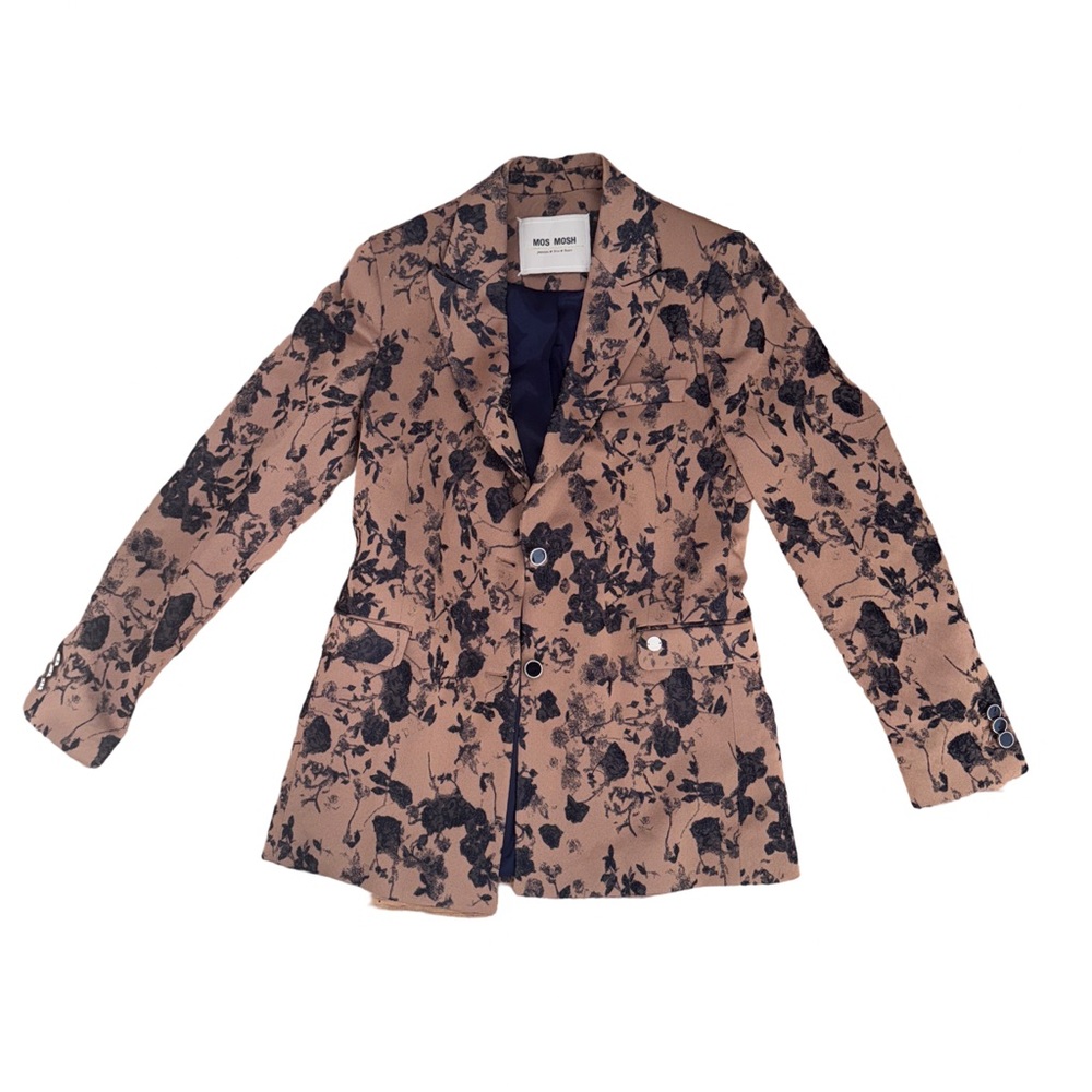 MOS MOSH Women's Black Floral Blazer